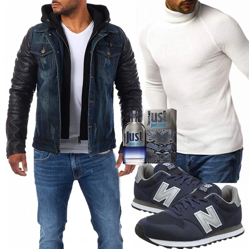 Grau Winter Parka Leif Nelson kombinieren
