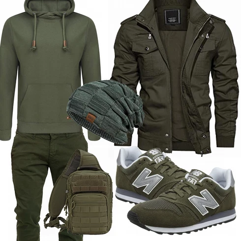 Grün Accessoire/Winter Parka KEFITEVD kombinieren