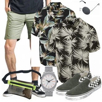 Outfit mit Grau Sneaker Vans "Cooles Outfit"