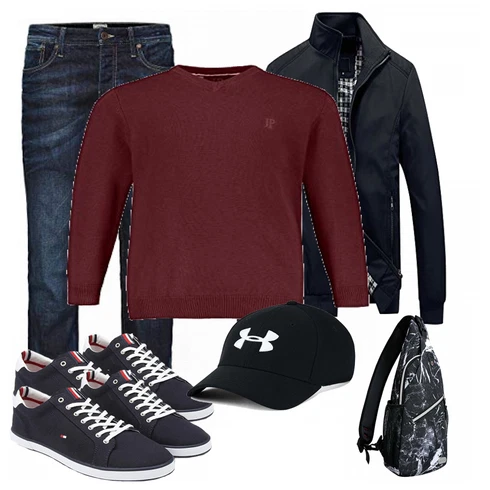 Mischfarben/Schwarz Schuh Sneaker Tommy Hilfiger kombinieren