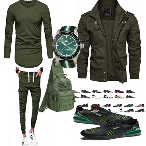 Grün Accessoire/Winter Parka KEFITEVD kombinieren