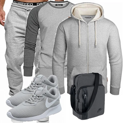Grau/Blau Tasche Nike kombinieren