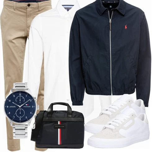 Beige Hose Große Größe Tommy Hilfiger kombinieren