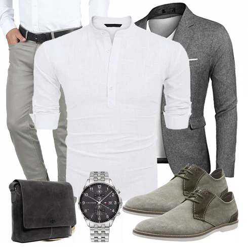 Grau Hose Blend kombinieren
