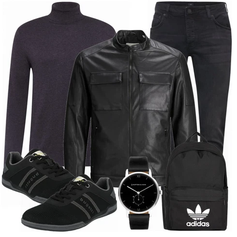 Schwarz Strickjacke Jack & Jones kombinieren