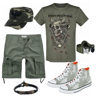 Outfit mit Grau Sneaker Converse "Cooles Outfit"