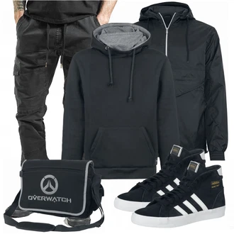 Outfit mit Blau Schuh Sneaker Adidas "Cooles Outfit"