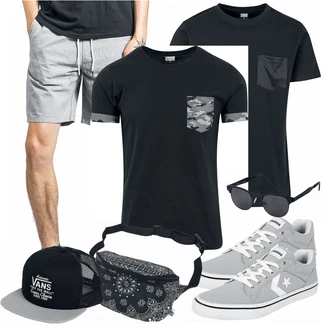 Outfit mit Blau Accessoire Vans "Cooles Outfit"