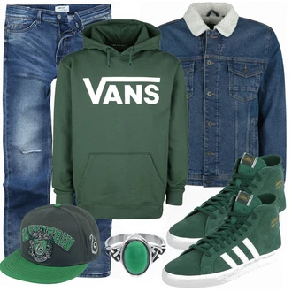 Outfit mit Türkis Schuh Sneaker Adidas "Cooles Outfit"