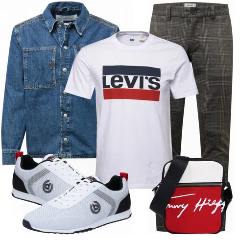 Blau/Türkis Sommerjacke Calvin Klein Jeans kombinieren