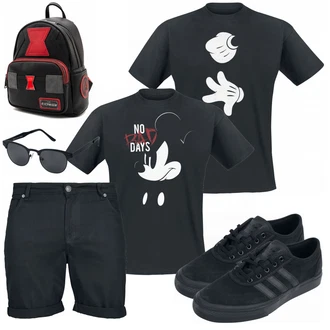 Outfit mit Blau Schuh Sneaker Adidas "Cooles Outfit"