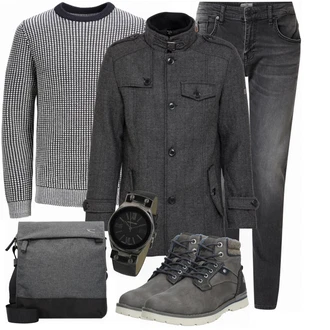 Winter Outfits mit Schwarz Jeans LTB "Cooles Outfit"