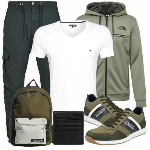 Grün Tasche Rucksack Adidas Originals kombinieren