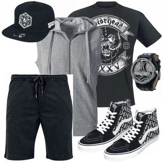 Outfit mit Grau Sneaker Vans "Cooles Outfit"