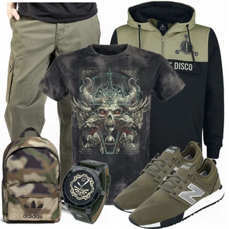 Outfit mit Grün Sneaker New Balance "Cooles Outfit"