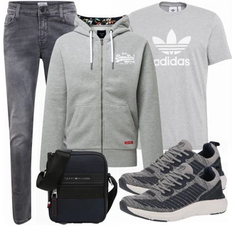 Outfit mit Schwarz Sneaker Tom Tailor "Cooles outfit"