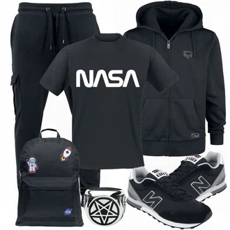 Outfit mit Blau Sneaker New Balance "Cooles Outfit"