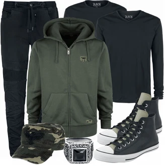 Outfit mit Blau Sneaker Converse "Cooles Outfit"