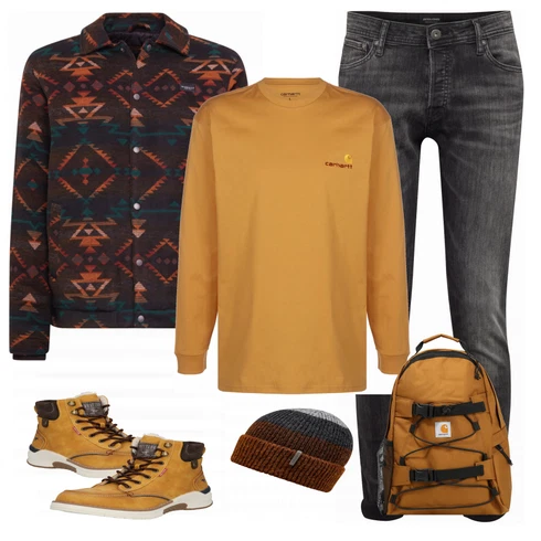 Gelb Schuh Stiefel Mustang kombinieren