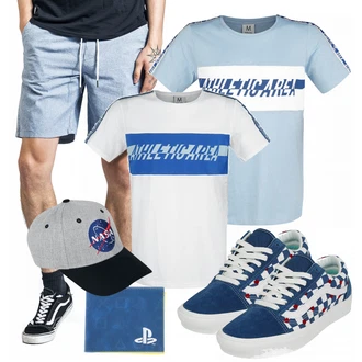 Outfit mit Grau Sneaker Vans "Cooles Outfit"