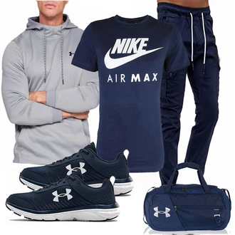 Outfit mit Blau Schuh Under Armour "Cooles outfit"