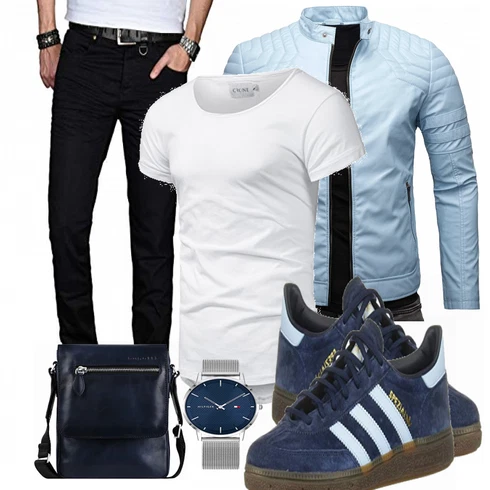 HellBlau/Grau/Blau Frühlingsjacke/Sommerjacke/Hybridjacke/Steppjacke/Kunstfaserjacke/Jacke mit Seitlichem Reißverschluss Crone kombinieren