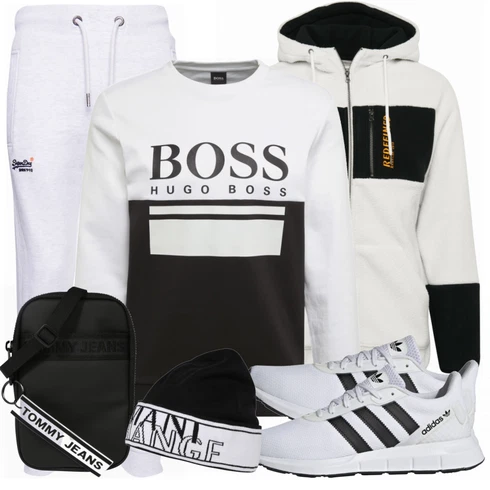 Schwarz Hut Armani Exchange kombinieren