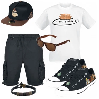 Outfit mit Blau Sneaker Converse "Cooles Outfit"
