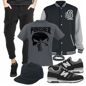 Outfit mit Blau Sneaker New Balance "Cooles Outfit"