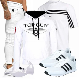 Outfit mit Grau Top Gun "Cooles Outfit"
