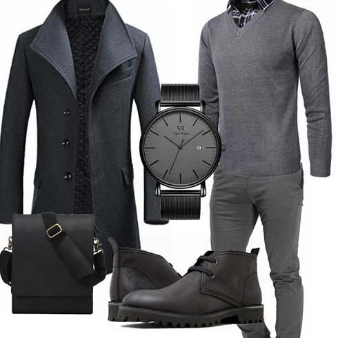 Grau/Blau Hose DSTROYED kombinieren