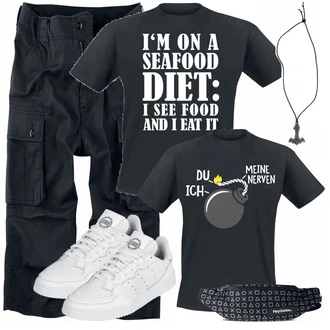 Outfit mit Blau Brandit "Cooles Outfit"