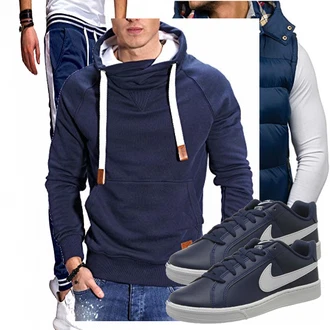 Outfit mit Blau Sneaker Nike "Cooles Outfit"