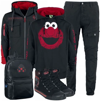 Outfit mit Blau Deadpool "Cooles Winter Outfit"