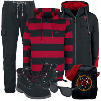 Outfit mit Blau Deadpool "Cooles Winter Outfit"