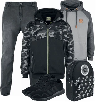 Outfit mit Blau Schuh Sneaker Adidas "Cooles WInter Outfit"