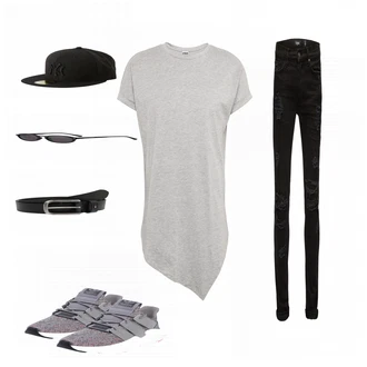 Outfit mit Blau Unkategorisiert Tigha "Cut"