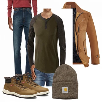 Outfit mit Grün Hut Carhartt "Dannto Schneestiefel"