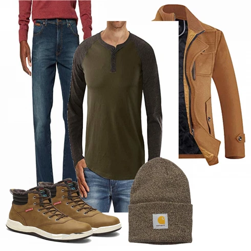 Grün Trachtenmode/Winter Parka Dannto kombinieren
