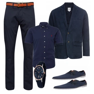 Outfit mit Blau Schuh Sneaker Bullboxer "Date Outfit"