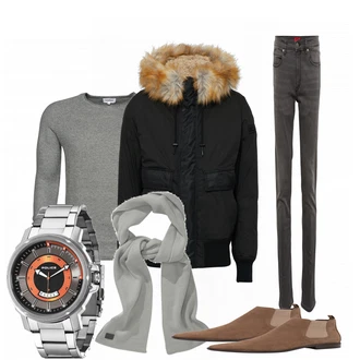 Outfit mit Schal "datif"
