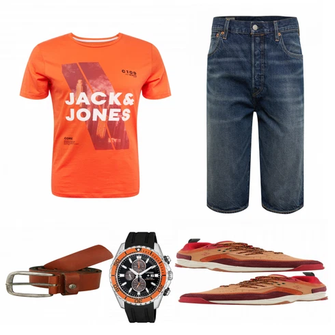 Orange Schuh Sneaker DC Shoes kombinieren
