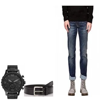 Outfit mit Blau Carhartt "Denis"