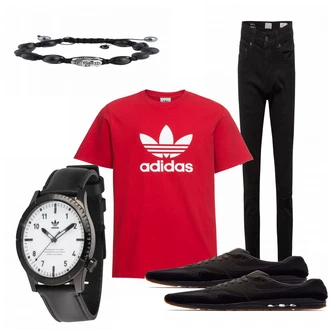 Outfit mit Schwarz Sneaker Nike "Dennis"
