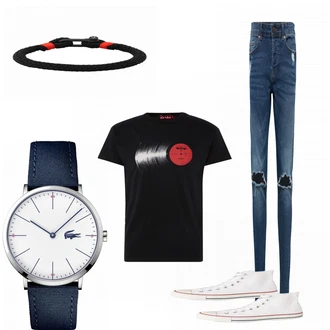 Outfit mit Sneaker Converse "Derbe"