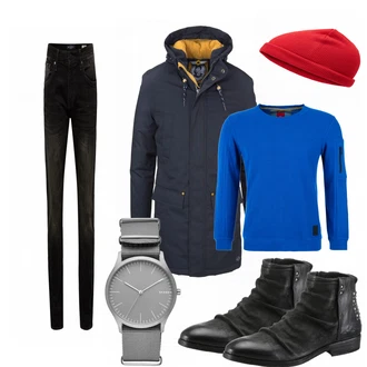 Outfit mit Schwarz Hose Große Größe Mavi "determinante"