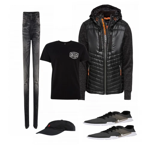 Schwarz SommerJacke Superdry kombinieren