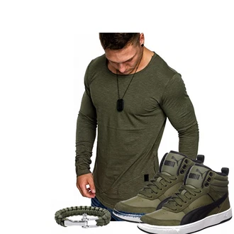 Outfit mit Blau Sneaker Puma "DFTC"
