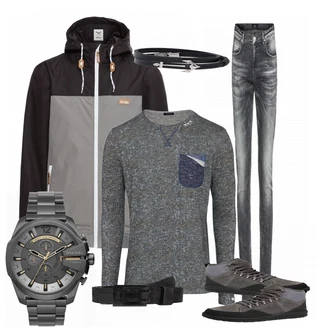 Outfit mit Schwarz Gürtel Diesel "Diesel"