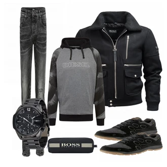 Outfit mit Grau Tigha "DIESEL"